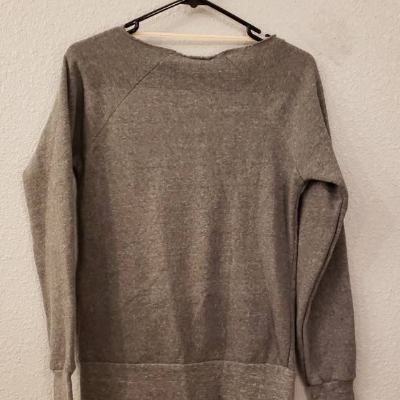 ALTERNATIVE EARTH GRAY SCOOP NECK SWEATSHIRT - Picture 4 of 4
